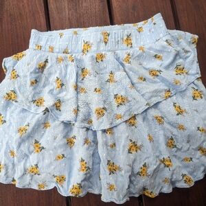 Flirty 2 tiered floral skirt